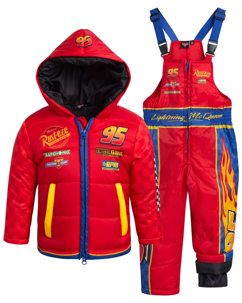 Disney Little Boys Snowsuit Set - 2 Piece Toy Story, Cars, Mickey