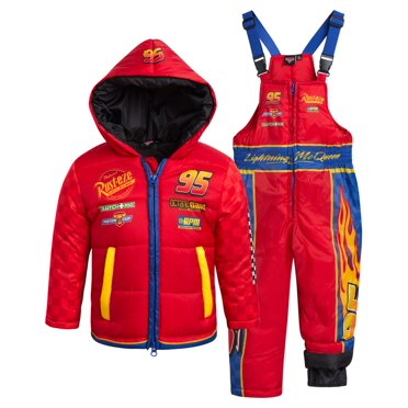 Disney Little Boys Snowsuit Set - 2 Piece Toy Story, Cars, Mickey Mouse Ski Jacket And Snow Bib (2T-7