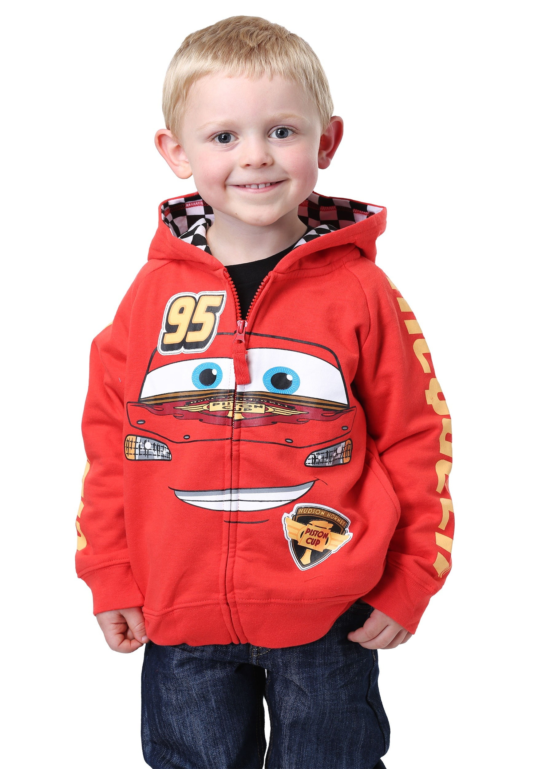 Disney Pixar Cars Lightning McQueen Little Boys Fleece Pullover Hoodie and  Pants Outfit Set Toddler to Big Kid 