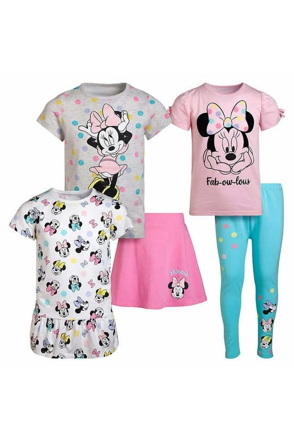 Little Girl's 5 Piece Clothing Set (Minnie Mouse, 5)
