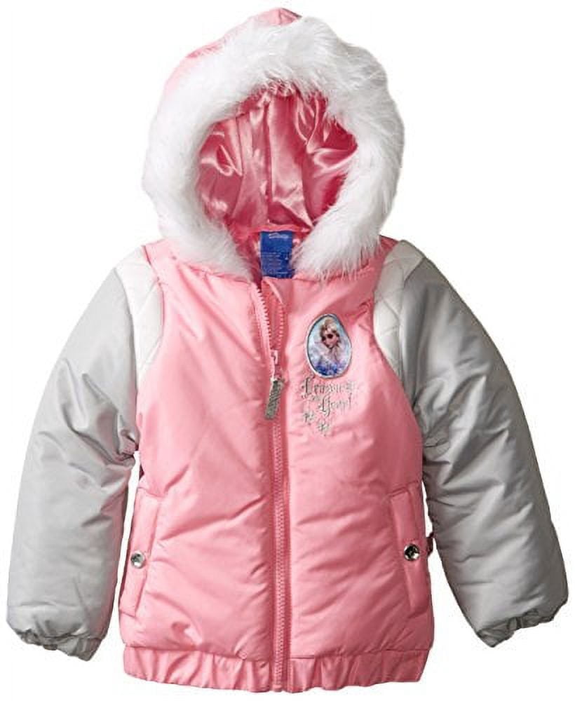 Disney Little Girls' Frozen Jacket, Pink, 4 - Walmart.com