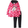 thumbnail image 1 of Disney Little Girls' Minnie Mouse 2 Piece Polka Dot Fleece Set Miss Fabulous 3T, 1 of 7