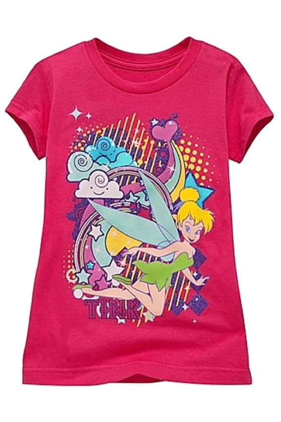 Little Girls' Rainbow Tinker Bell Tee Organic Cotton - size XXS (2/3)