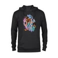 thumbnail image 1 of Disney Little Mermaid Ariel Friends & Family Birthday Squad - Pullover Hoodie for Adults - Customized-Black, 1 of 5