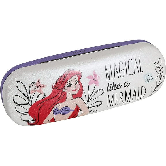 Disney Little Mermaid Ariel Hard Shell Eyeglass Case Clamshell for Boys Girls Kids Small Glasses Frames