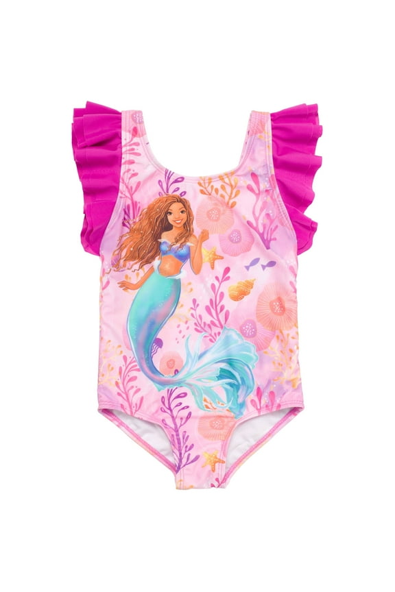 Little Mermaid Ariel One Piece Bathing Suit, (Girl's)