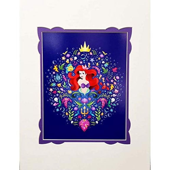 Disney Little Mermaid Ariel Sebastian Flounder Print Poster Wall Art by Jason Ratner