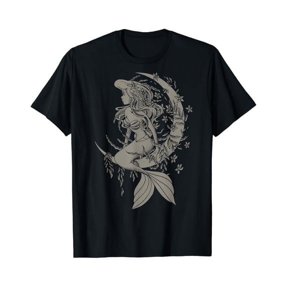 Disney Little Mermaid Ariel Tattoo Style Portrait T-Shirt