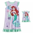 thumbnail image 1 of Disney Little Mermaid Ariel and Flounder Nighgown with Doll Gown, Size 4, 1 of 1