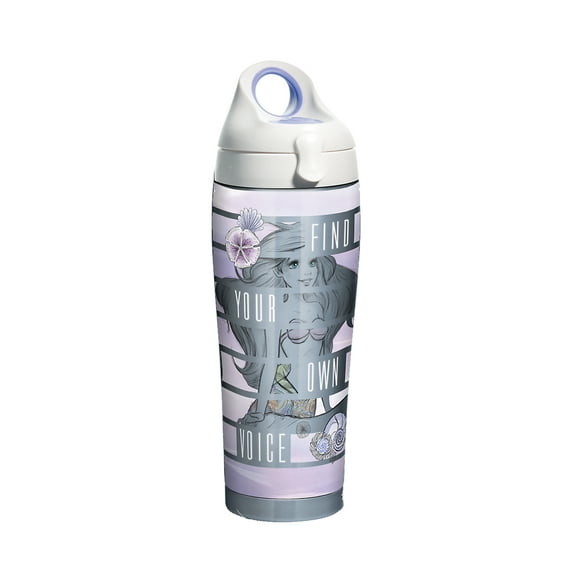 Disney Little Mermaid Find Your Voice 24 oz Stainless Steel Water Bottle with lid