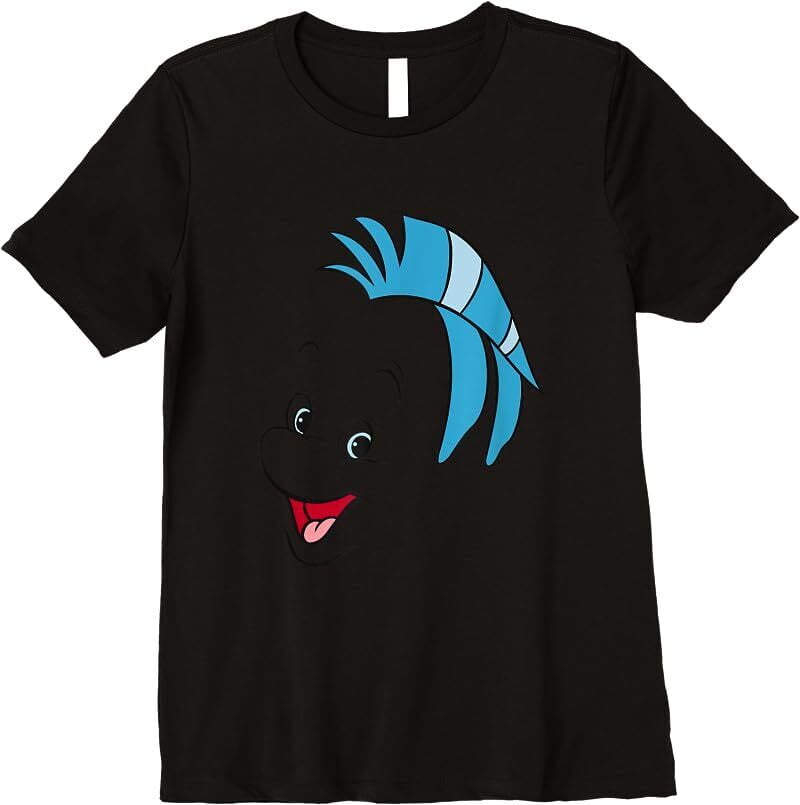 Disney Little Mermaid Flounder Big Face TShirt