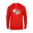thumbnail image 1 of Disney Little Mermaid Flounder You’re Fin-Tastic Valentine’s - Pullover Hoodie for Adults - Customized-Red, 1 of 5