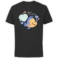thumbnail image 1 of Disney Little Mermaid Flounder You’re Fin-Tastic Valentine’s - Short Sleeve Cotton T-Shirt for Adults - Customized-Black, 1 of 5