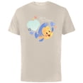 thumbnail image 1 of Disney Little Mermaid Flounder You’re Fin-Tastic Valentine’s - Short Sleeve Cotton T-Shirt for Adults - Customized-Natural, 1 of 5
