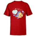 thumbnail image 1 of Disney Little Mermaid Flounder You’re Fin-Tastic Valentine’s - Short Sleeve T-Shirt for Kids - Customized-Red, 1 of 5
