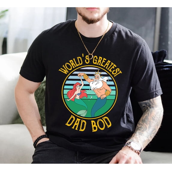 Disney Little Mermaid King Triton Worlds Greatest Sovereign Sea T-shirt