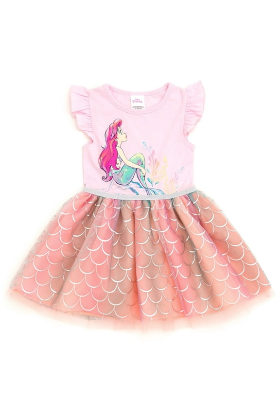Little Mermaid Princess Ariel Tulle Dress Toddler to Big Kid