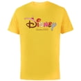 thumbnail image 1 of Disney Logo Sweet Treat Hearts Trip Matching Vacation 2026 - Short Sleeve Cotton T-Shirt for Adults - Customized-Yellow, 1 of 5