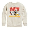 thumbnail image 1 of Disney - Looking Cool For Back To School - Toddler & Youth Crewneck Fleece Sweatshirt, 1 of 5