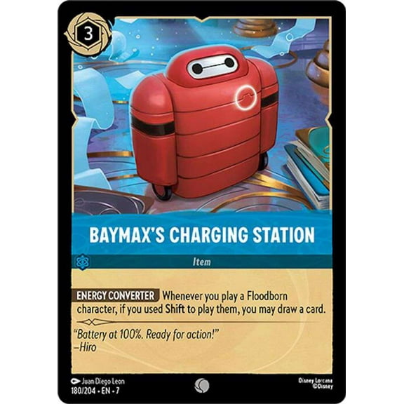 Disney Lorcana Archazia's Island Common Baymax's Charging Station #180