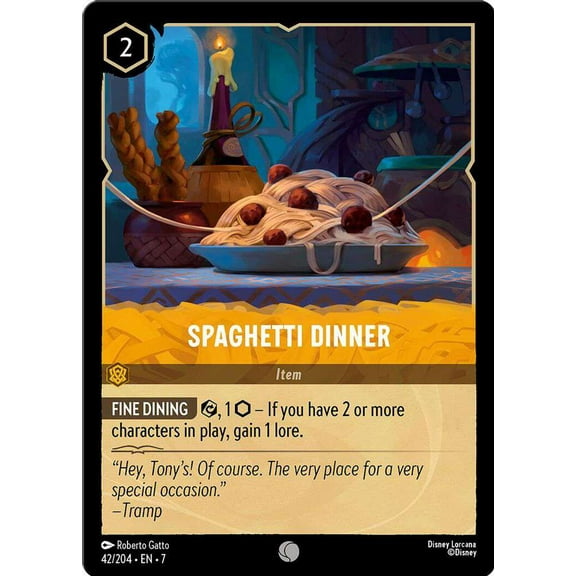 Disney Lorcana Archazia's Island Common Spaghetti Dinner #42