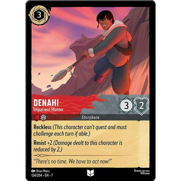 Disney Lorcana Archazia's Island Uncommon Denahi - Impatient Hunter #124