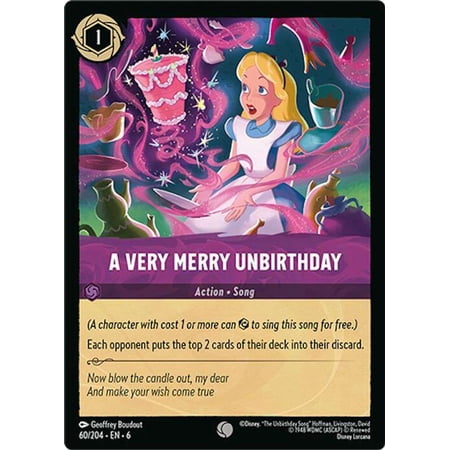 Disney Lorcana Azurite Sea Common A Very Merry Unbirthday #60