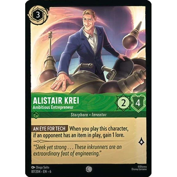 Disney Lorcana Azurite Sea Common Alistair Krei - Ambitious Entrepreneur #87