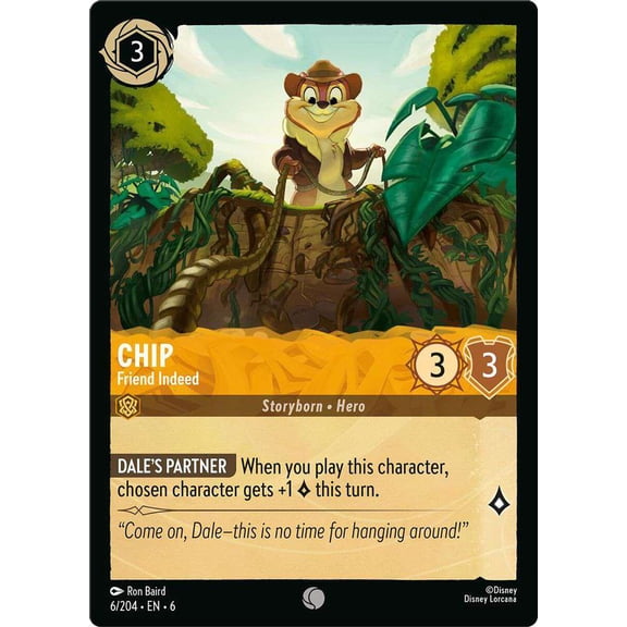 Disney Lorcana Azurite Sea Common Chip - Friend Indeed #6