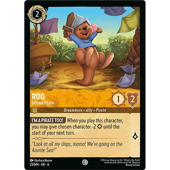 Disney Lorcana Azurite Sea Common Roo - Littlest Pirate #23