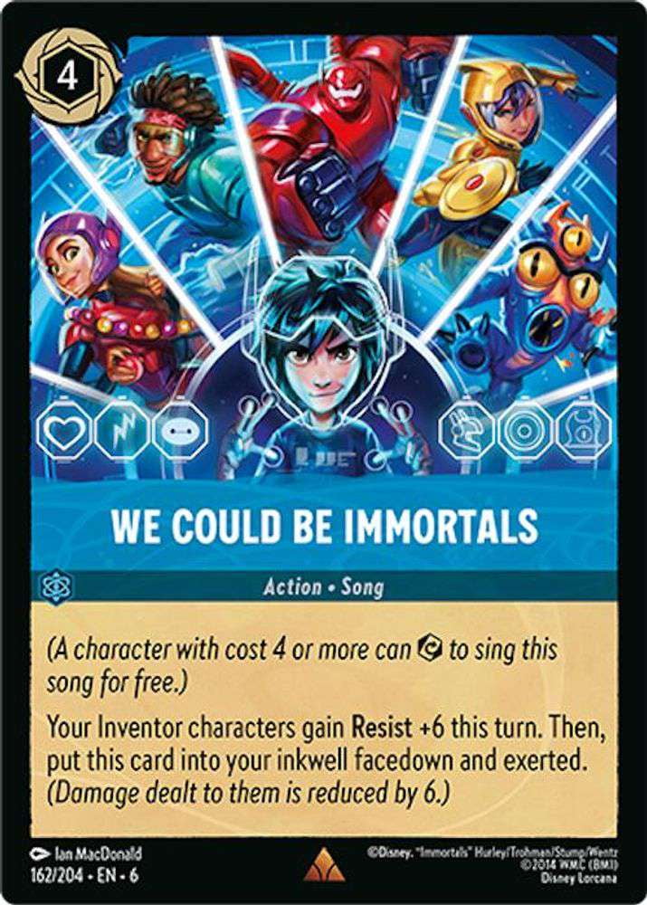 Disney Lorcana Azurite Sea Rare We Could Be Immortals #162 - Walmart  Business Supplies