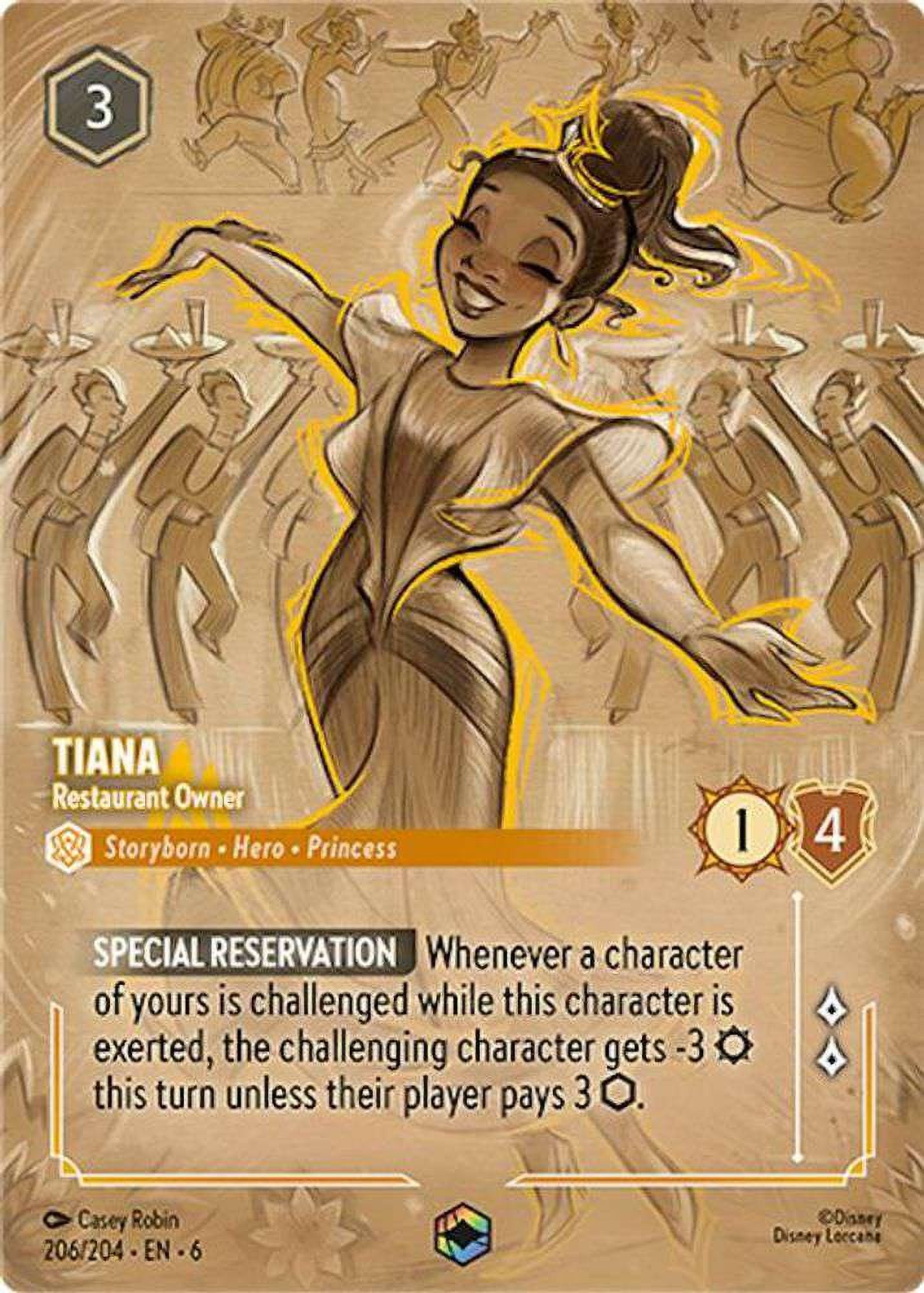 Disney Lorcana Azurite Sea Tiana - Restaurant Owner #206 (Enchanted FOIL)