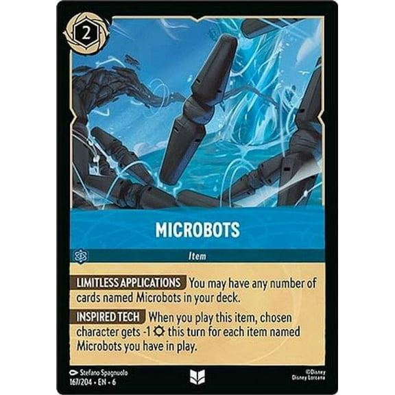 Disney Lorcana Azurite Sea Uncommon Microbots #167