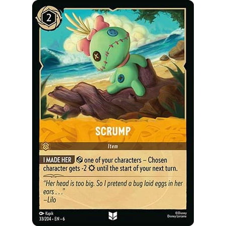 Disney Lorcana Azurite Sea Uncommon Scrump #33