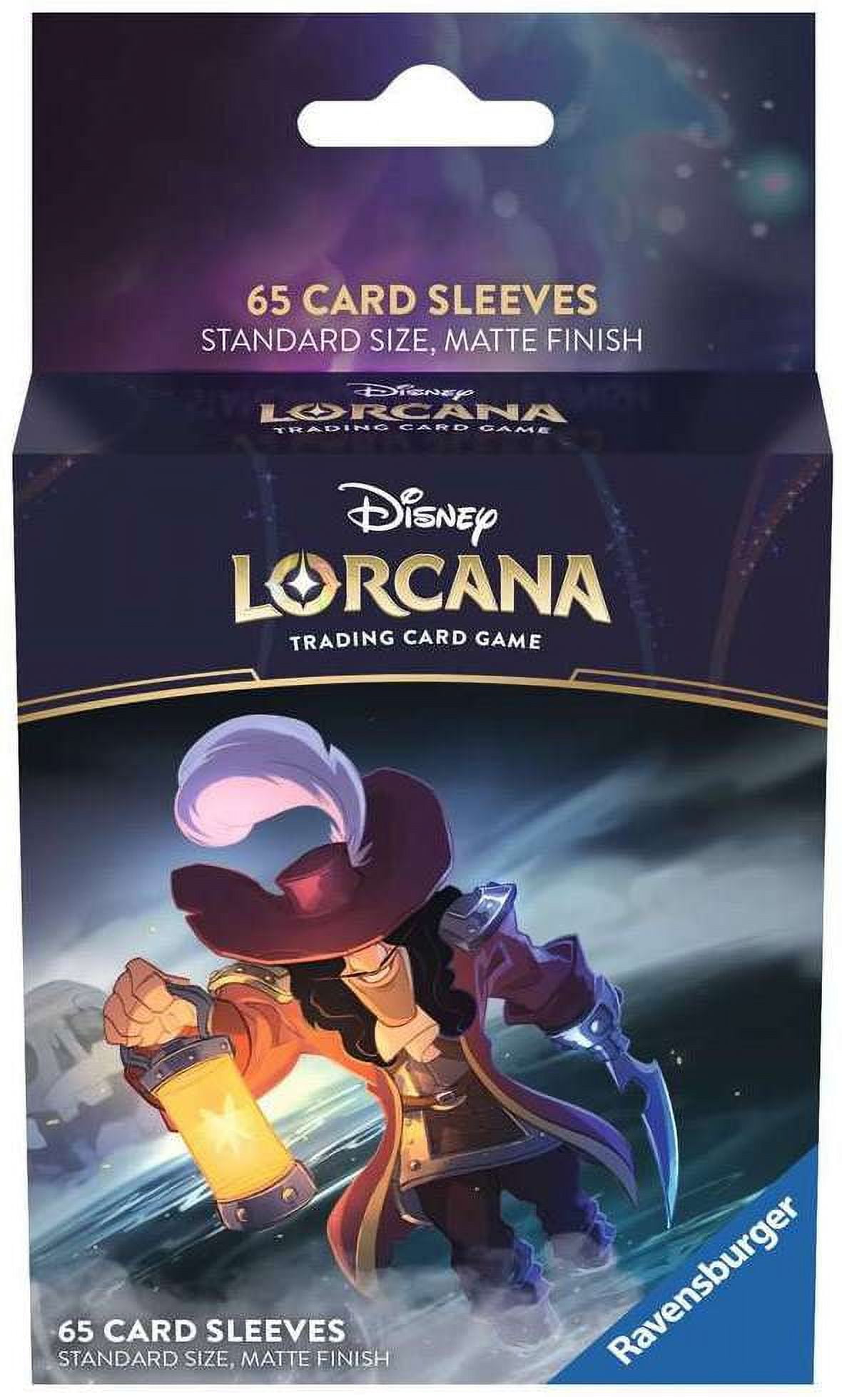 Disney Lorcana TCG Card Sleeves Captain Hook Standard Size, 65 Pack