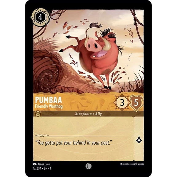 Disney Lorcana The First Chapter Common Pumbaa - Friendly Warthog #17