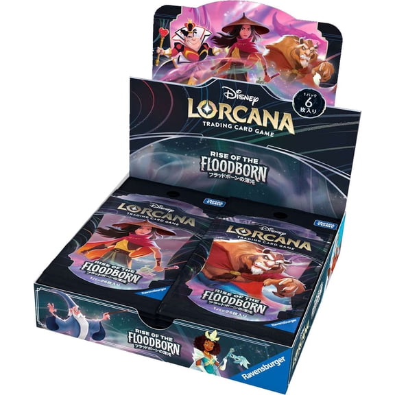 Disney Lorcana Trading Card Game Rise of the Floodborn Booster Box [CHINESE, 12 Packs]