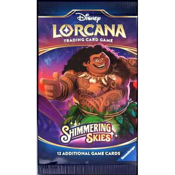 Disney Lorcana Trading Card Game Shimmering Skies Booster Pack (12 Cards)