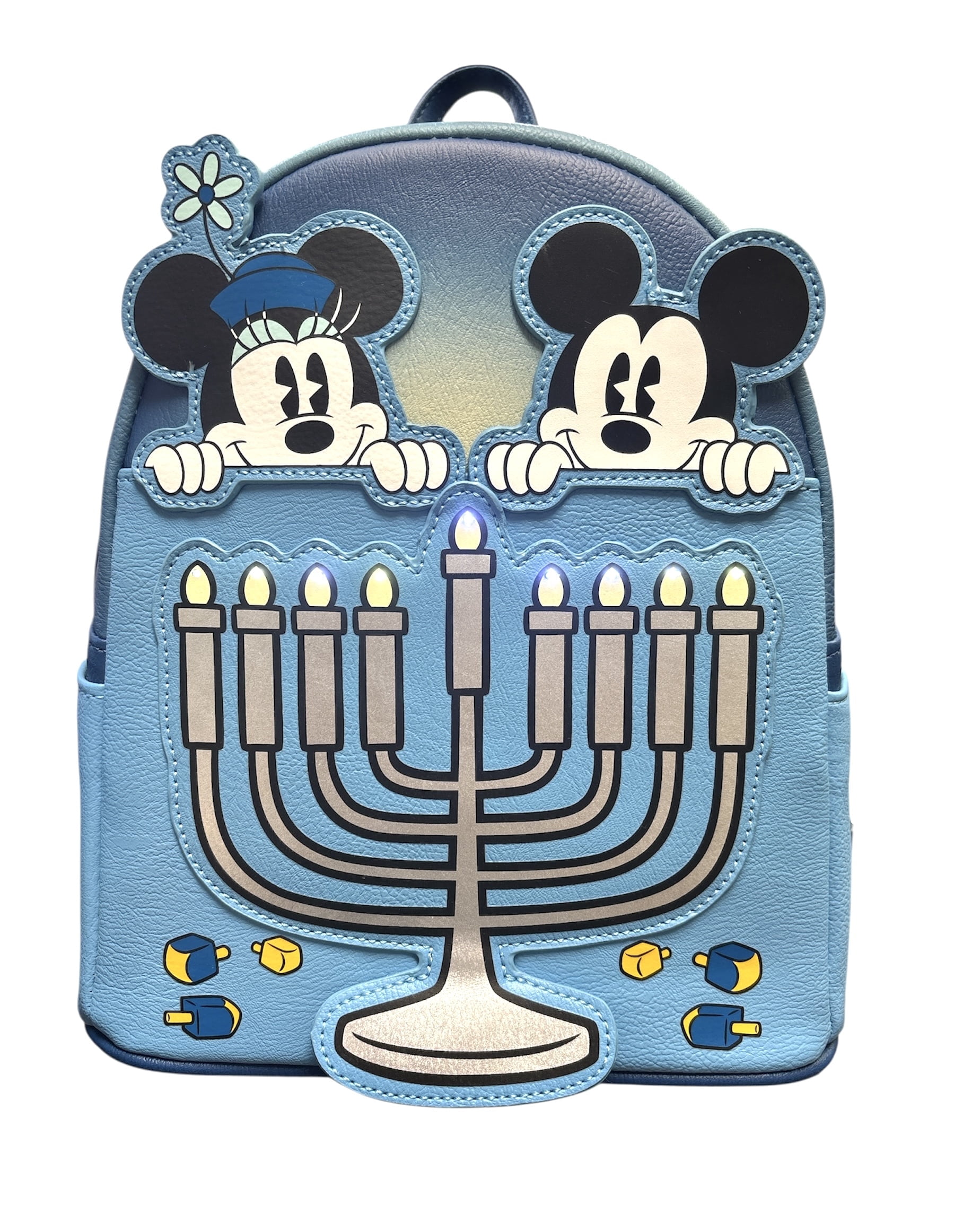 Disney Loungefly Mickey and Minnie Hanukkah Backpack Purse 
