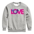 thumbnail image 1 of Disney - Love M And M - Toddler & Youth Crewneck Fleece Sweatshirt, 1 of 5