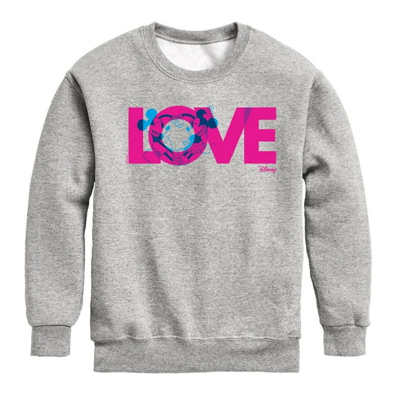 Disney - Love M And M - Toddler & Youth Crewneck Fleece Sweatshirt