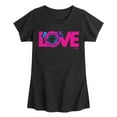 thumbnail image 1 of Disney - Love M And M - Toddler & Youth Girls Short Sleeve Graphic T-Shirt, 1 of 5