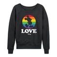 thumbnail image 1 of Disney - Love Mickey Pride - Women's Lightweight French Terry Long Sleeve Shirt, 1 of 5