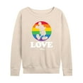 thumbnail image 1 of Disney - Love Mickey Pride - Women's Lightweight French Terry Long Sleeve Shirt, 1 of 5