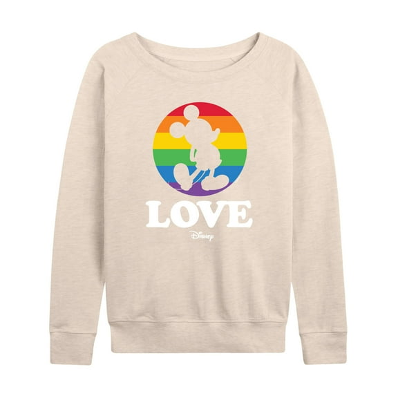 Disney - Love Mickey Pride - Women's Lightweight French Terry Long Sleeve Shirt