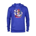 thumbnail image 1 of Disney Love Minnie Mouse Botanical Garden Flowers Spring - Pullover Hoodie for Adults - Customized-Royal, 1 of 5
