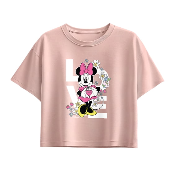 Disney - Love, Minnie - Youth Girls Boxy T-Shirt