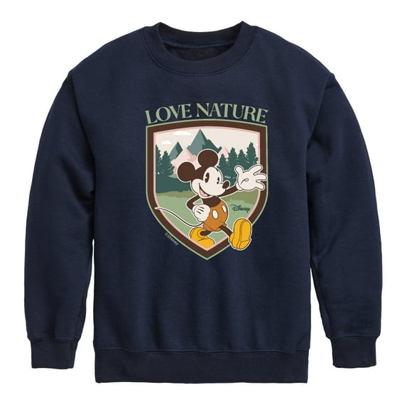 Disney - Love Nature - Toddler & Youth Crewneck Fleece Sweatshirt