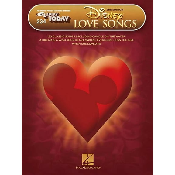 Disney Love Songs : E-Z Play Today Volume 234 (Edition 2) (Paperback)