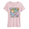 thumbnail image 1 of Disney - Lucifer Grid - Women's Short Sleeve Graphic T-Shirt, 1 of 3